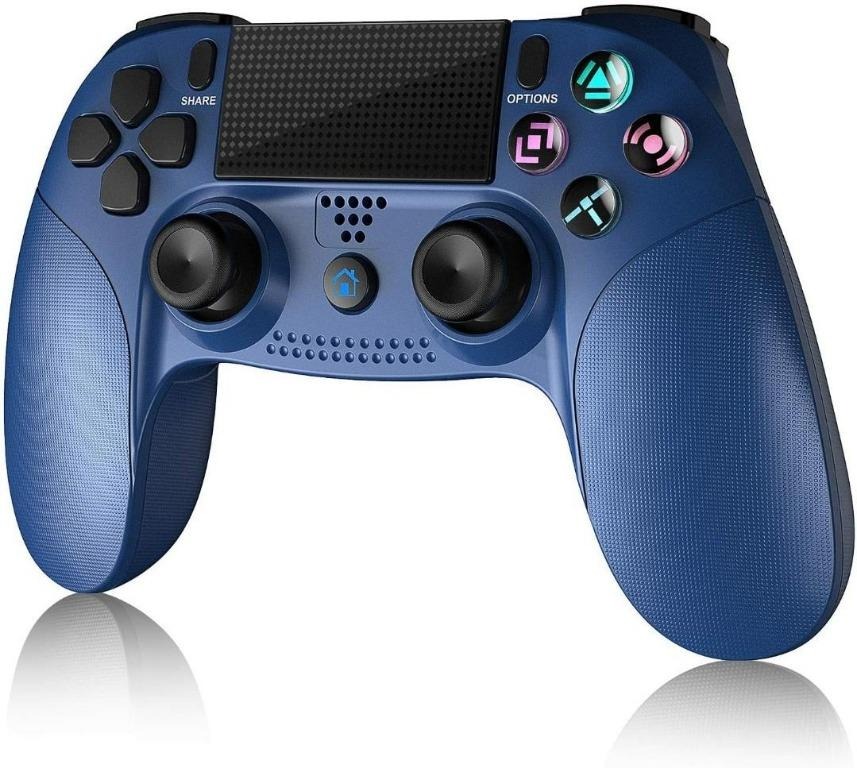 Wireless Game Controller for PS4 with Touch Panel Six-Axis & Dual ...