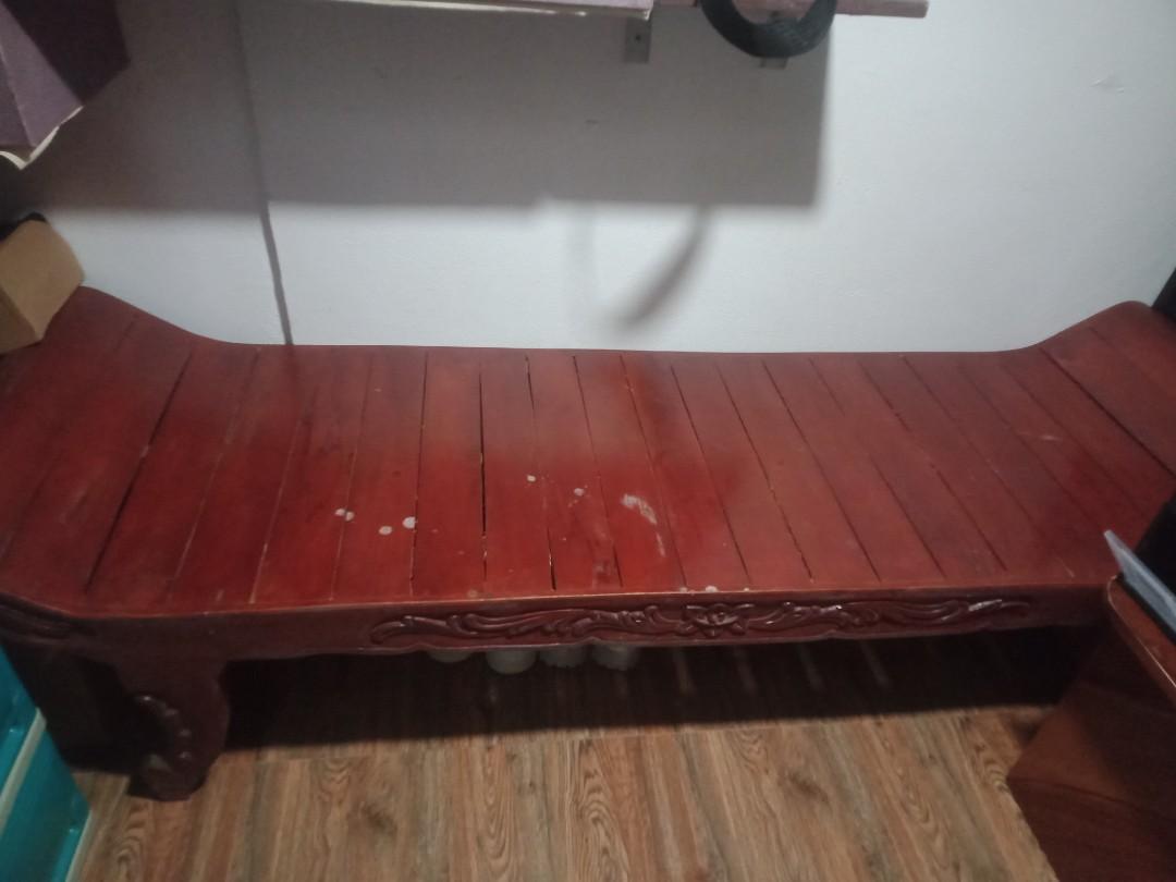 Wood Long Chair, Furniture & Home Living, Furniture, Other Home