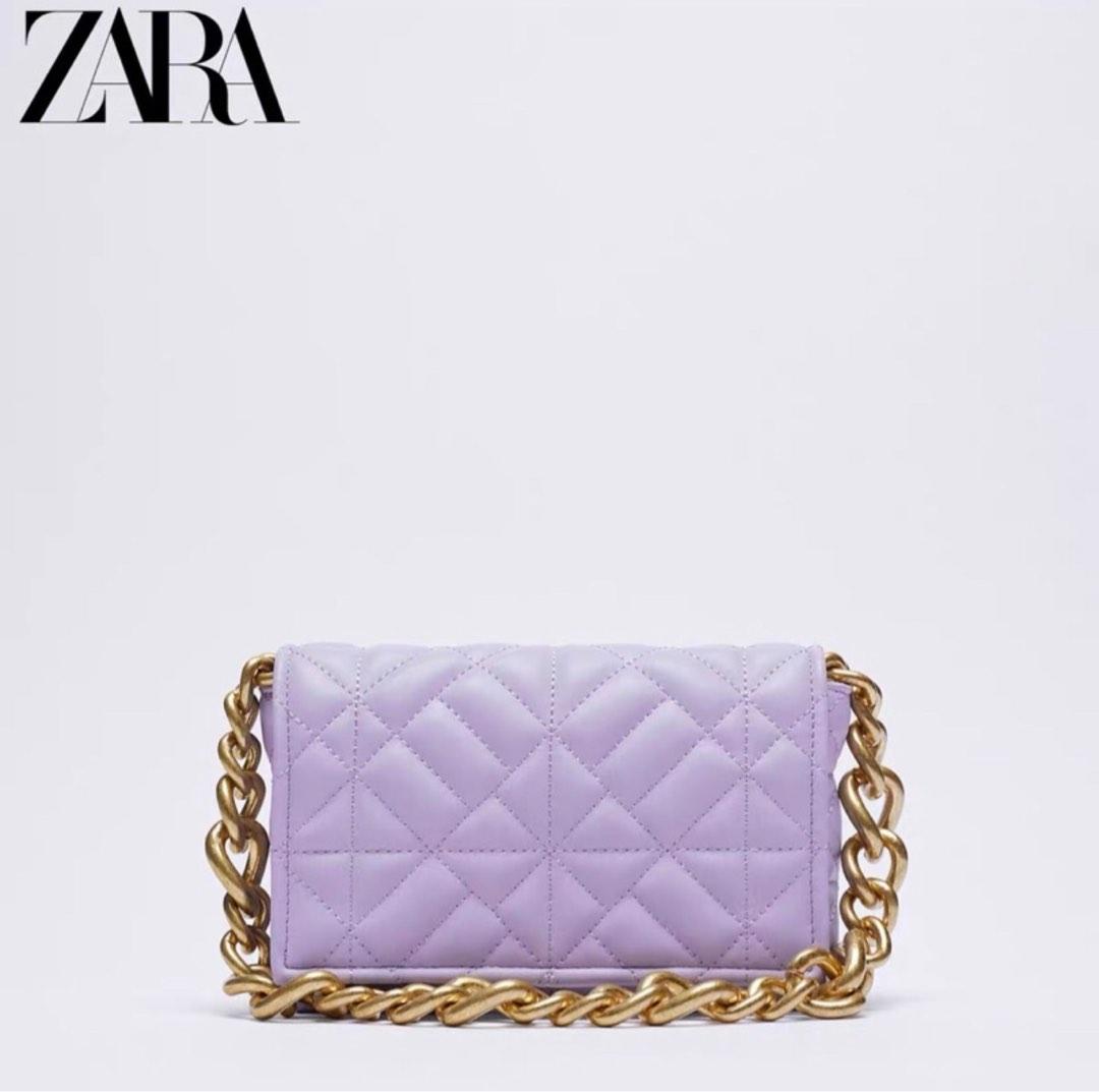 Zara shop purple bag