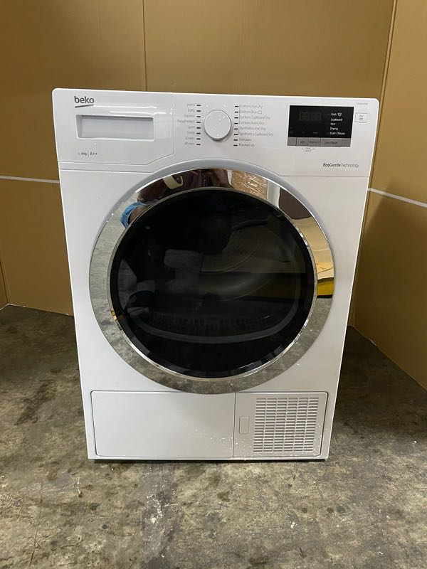 042208 (1) Beko condenser heat pump dryer 8kg A++ 358, TV & Home