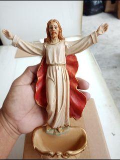 10 inches Jesus Holy Water Font made in Italy