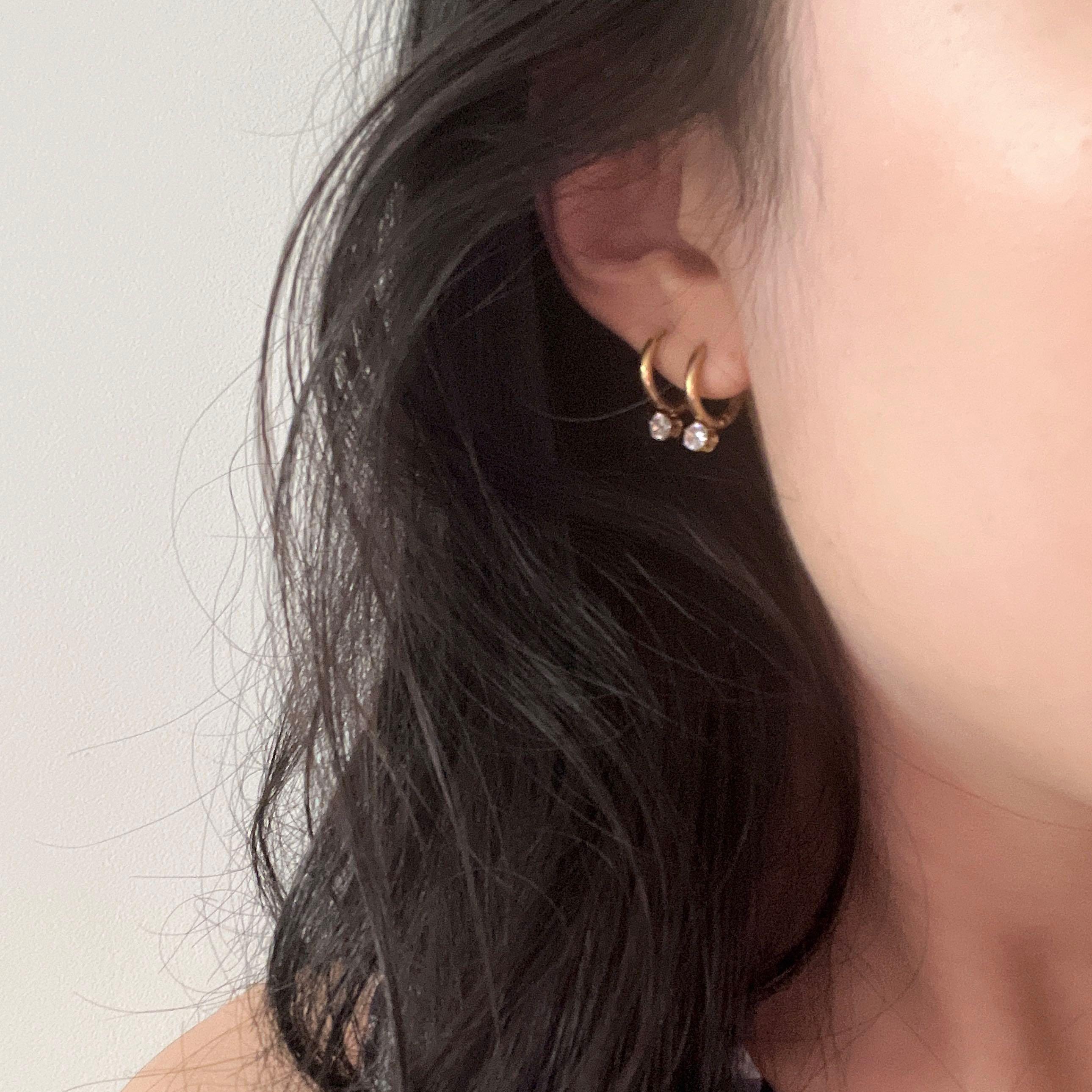 Real 24k cheap gold earrings
