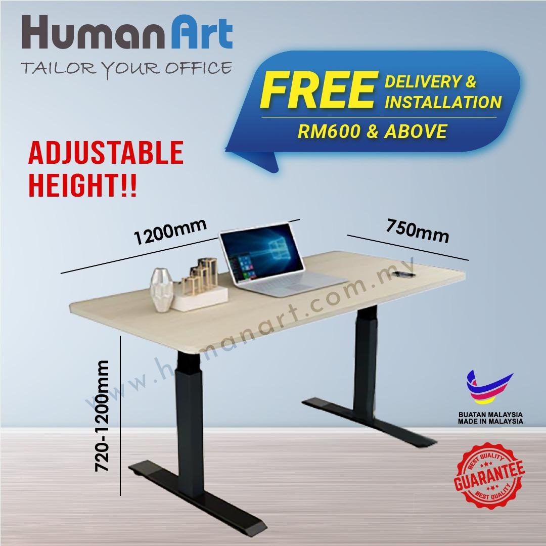 4 FT Ergonomic Table Height Adjustable Table, Furniture & Home Living