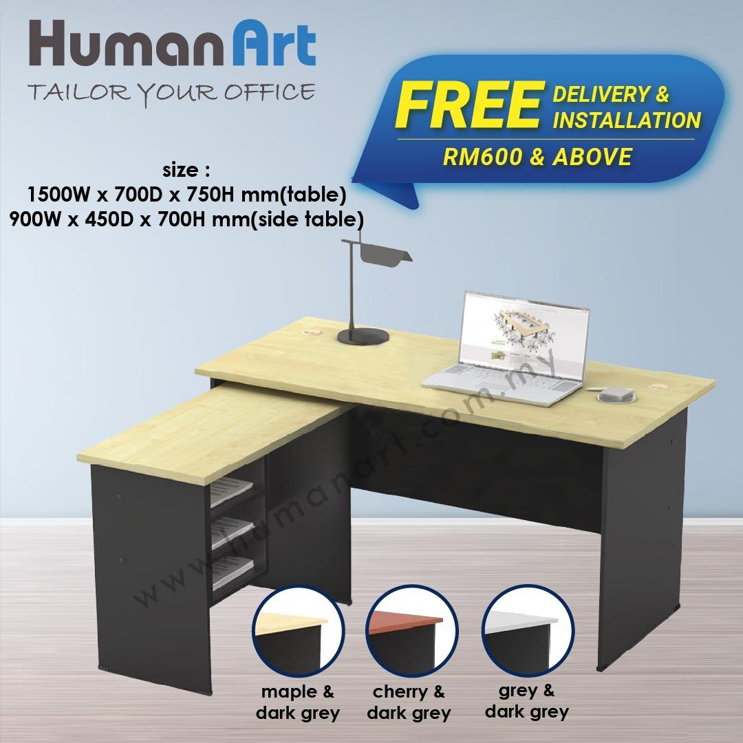 5 FT Writing Table with Side Table Set Office Table Office