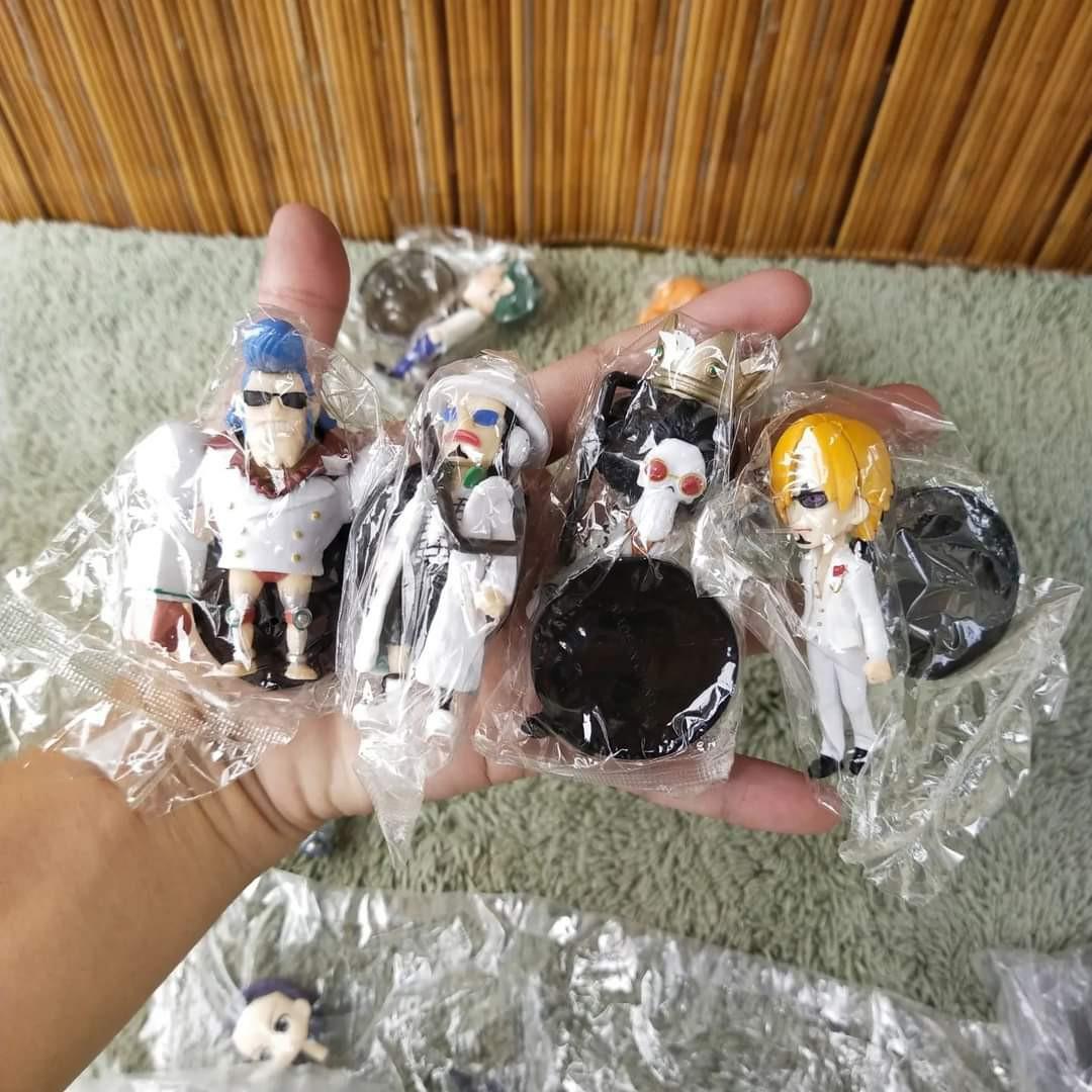 7 One Piece Character Toy Display (Category: Figurines & Statues) located in Malolos. Submitted by jestrelita (Listing ID 1176489479, Image 1). Description: 7 One Piece Character Toy Display P950 all - Monde D' Luffy - Roronoa Zoro - Nami - Vinsmoke Zanji - Usopp - Brook - Franky - and other anime characters - sealed - footed - good condition.