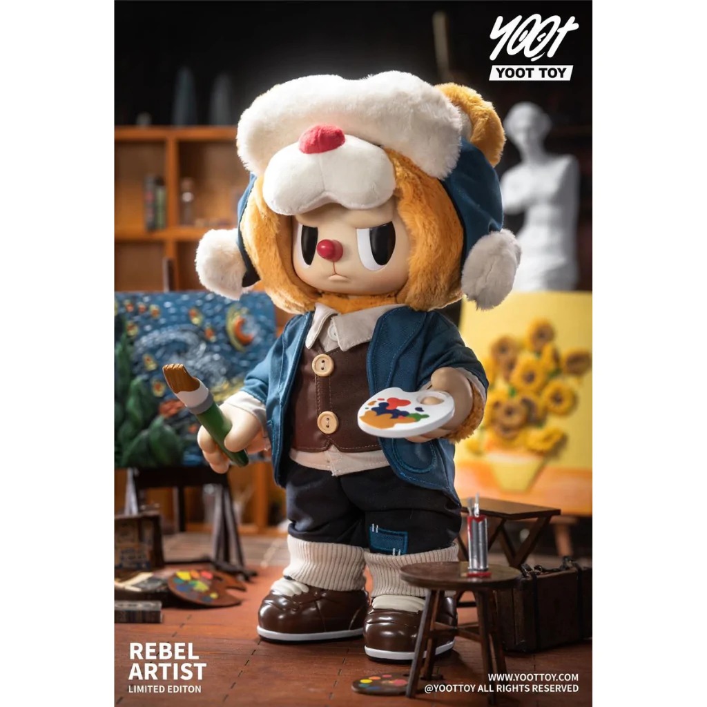 全新Yoot Toy Rebel Artist 叛逆小丑熊梵高系列暴力熊藍色, 興趣及遊戲, 玩具& 遊戲類- Carousell