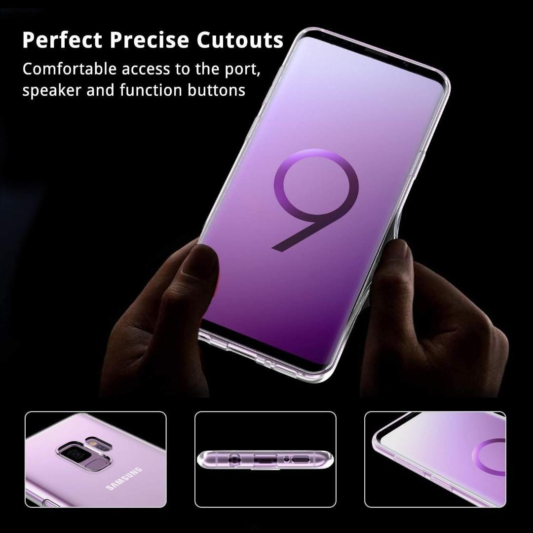 Crystal Clear Dustproof & Anti-Yellow UNBREAKcable Samsung Galaxy S9 Case Ultra-Thin Slim Soft TPU Silicone Protective Transparent Case Cover for Samsung Galaxy s9 