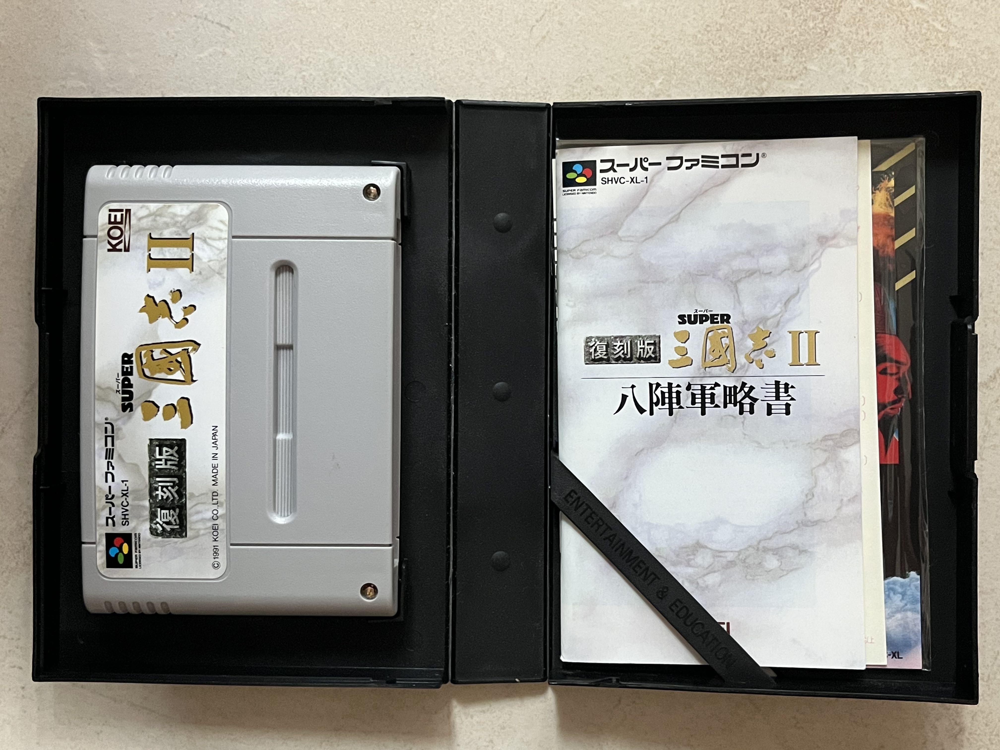 日版SFC KOEI SUPER SANGOKUSHI II 光榮超級三國志2 復刻版戰略模擬