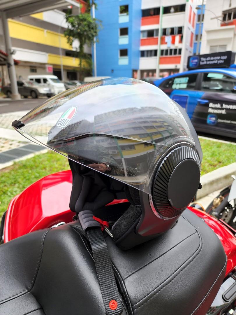 AGV ORBYT Helmet Size L Motorcycles Motorcycle Apparel on Carousell