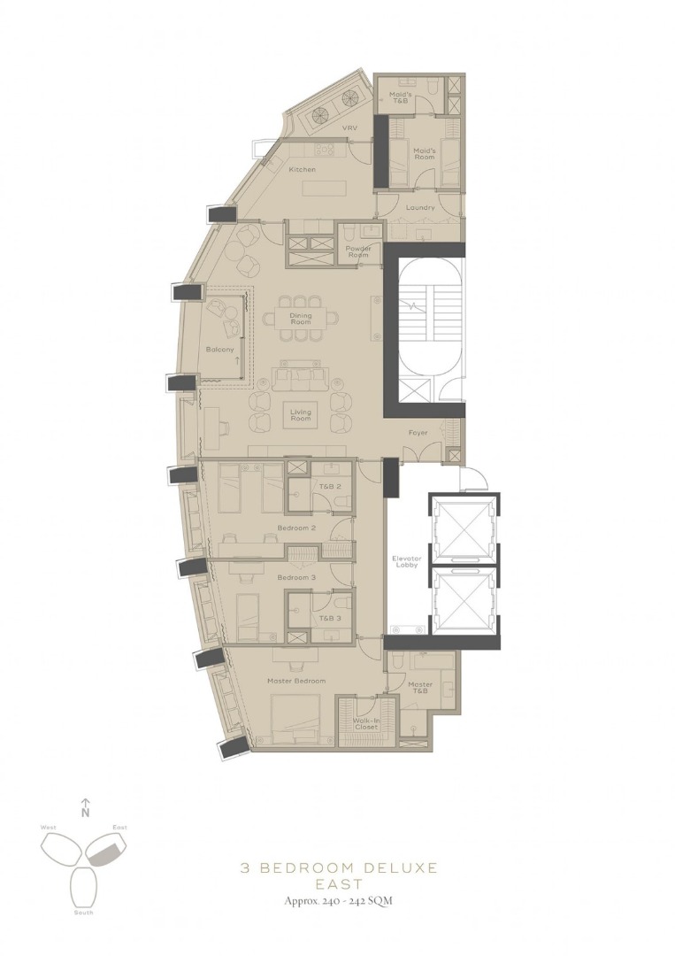 Aurelia Residences 3BR Premier For Sale, Property, For Sale, Apartments