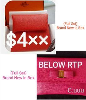 🧡$799[BNIB with receipt] Ferragamo Hermes Bastia (Calvi available) Chanel 19 zip cardholder and Vanity mini rectangular bag Mont blanc hello kitty my melody kuji pouch Jillstuart Laduree