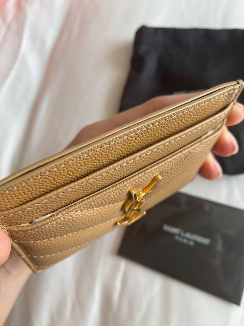 Authentic YSL Card Holder Gold Hardware ❤️, Luxury, Bags & Wallets on  Carousell