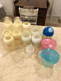 Avent and Pigeon Bottles