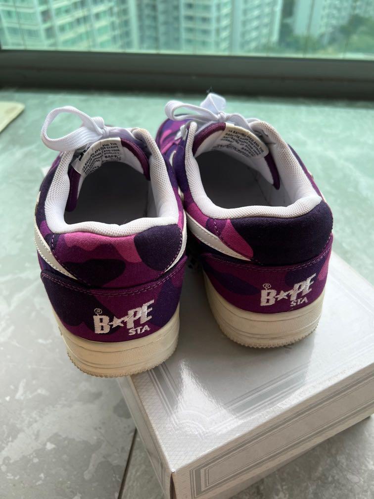 Bapesta Purple Men s Fashion Footwear Sneakers on Carousell
