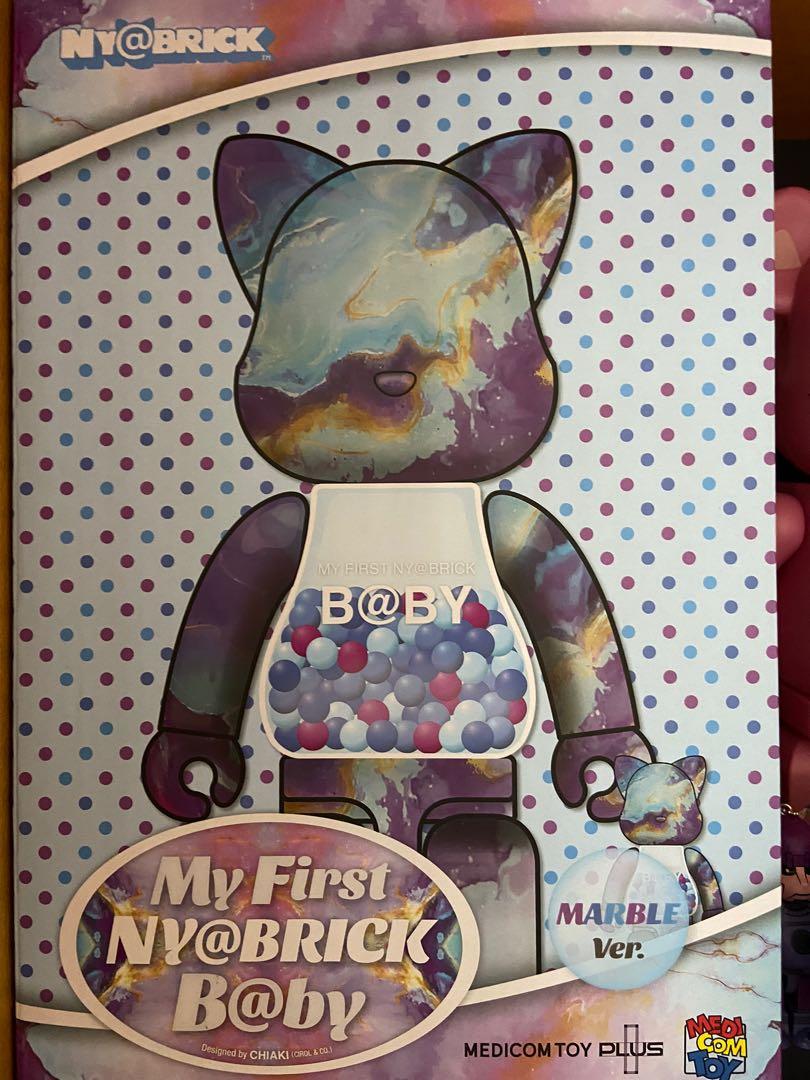 可換) Bearbrick - My First Ny@brick B@by 100% & 400% Marble ver