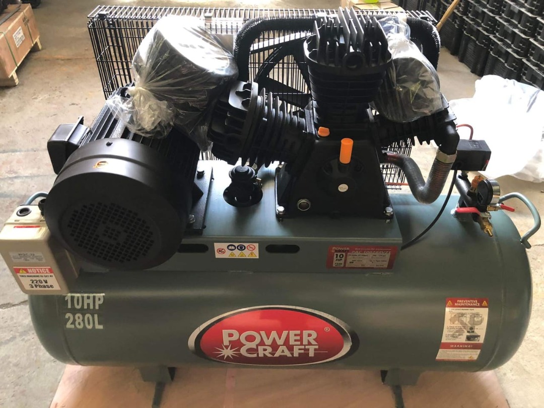 BELT DRIVEN AIR COMPRESSOR, Commercial & Industrial, Industrial ...