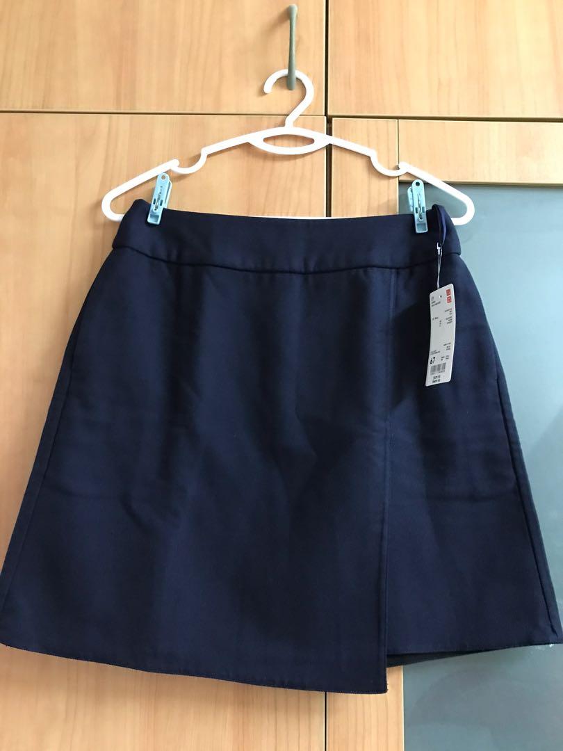 Uniqlo wrap mini on sale skirt