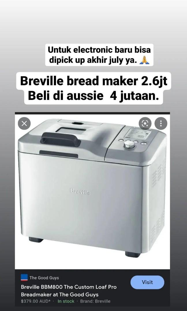 Breville bread maker online good guys
