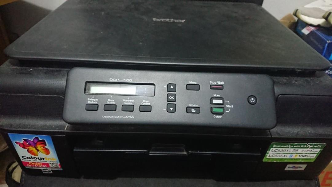 Brother dcp J100 printer, Computers & Tech, Printers, Scanners