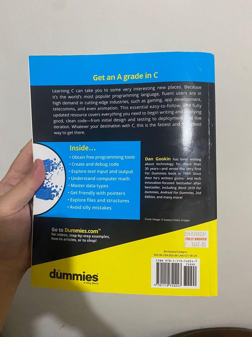 C Programming for Dummies, Hobbies & Toys, Books & Magazines, Textbooks ...