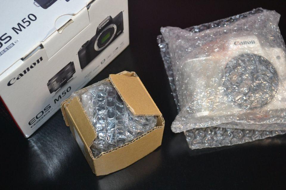 Canon M50 (Category: Cameras) located in Lucban. Submitted by peanutbutterjelly100 (Listing ID 1176632547, Image 2). Description: Selling my Canon M50 1. “Body as parts only”, defective main board upon diagnosis in Canon Authorized Service Center. 2. Charger, battery and kit lens 15-45mm are in good condition except for a bit of fungus in the lens (see in the photo). This can be cleaned. 3. I seldomly use this camera, shutter count is >1000 4. Ne