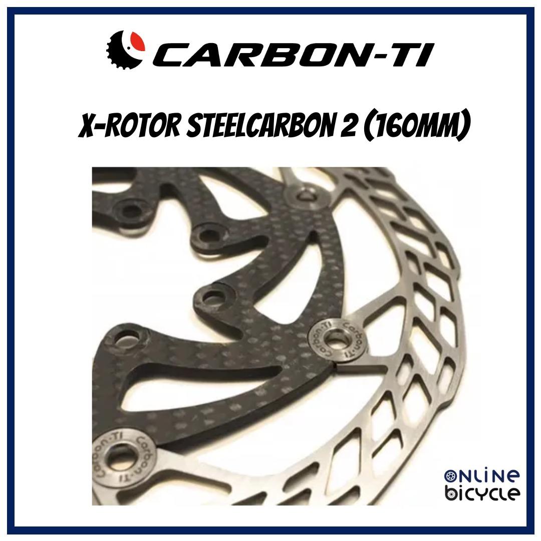 CarbonTi XRotor SteelCarbon 2 (140mm / 160mm) for Bicycle and Cycling
