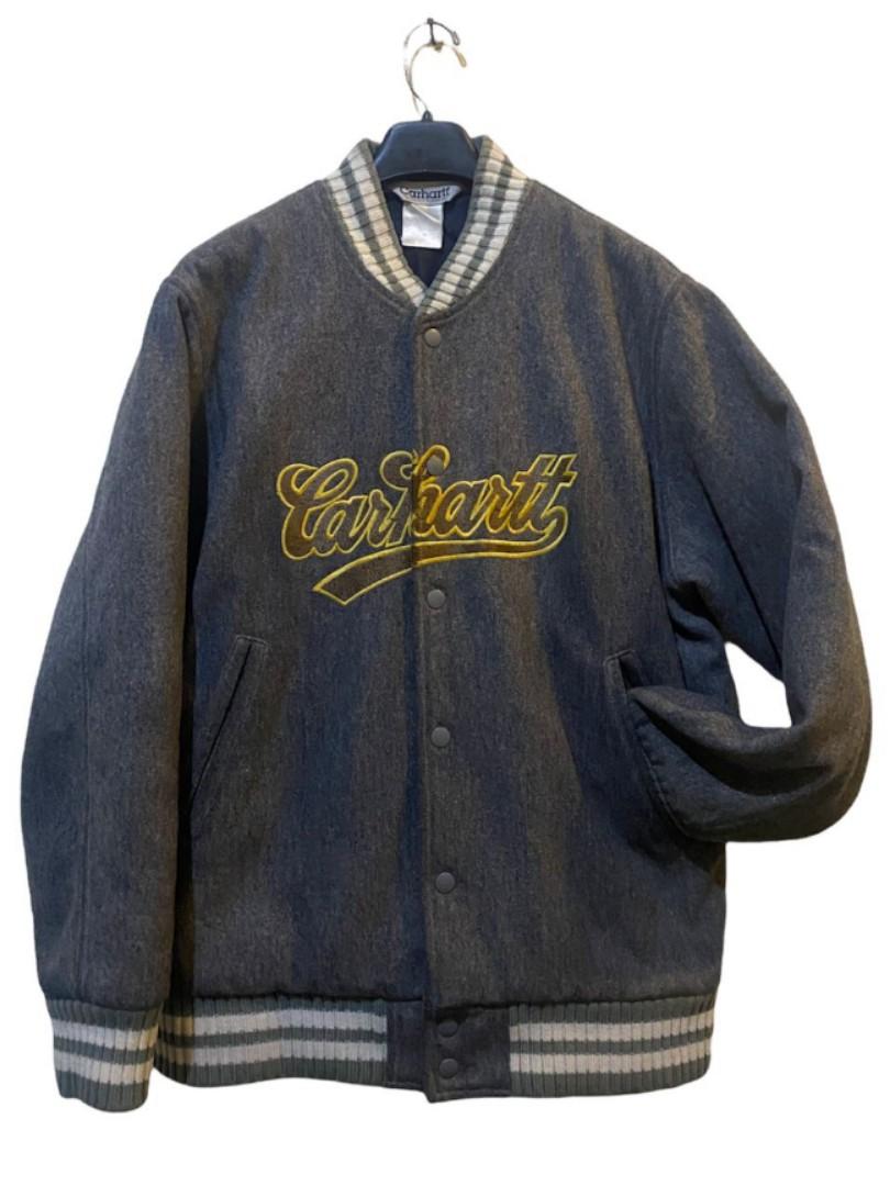 Carhartt Varsity Vintage 90's Jacket Big Swosh Detroit Duck Active