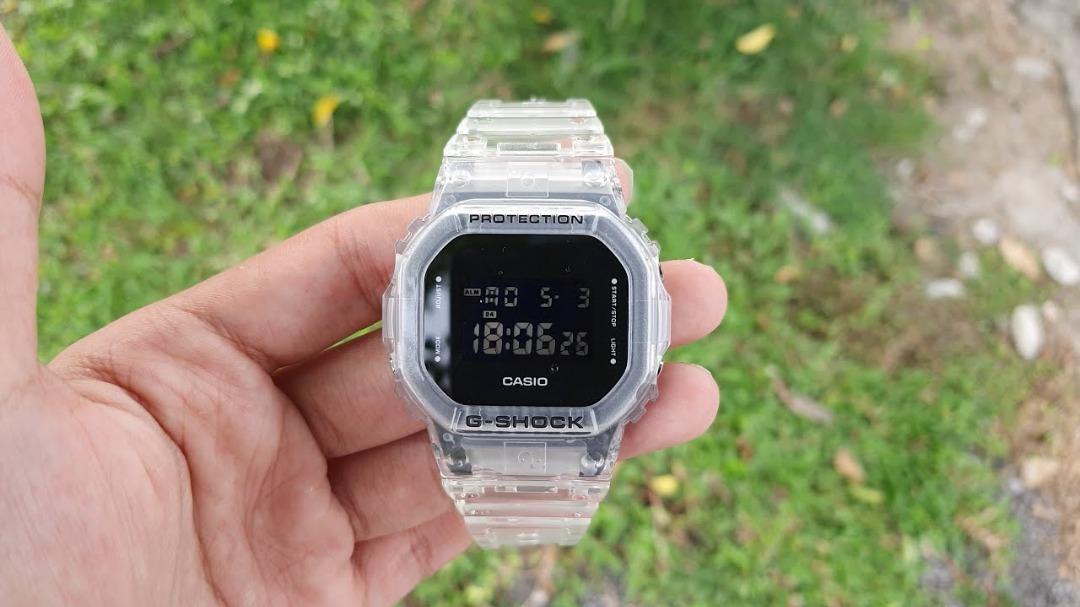 CASIO 腕時計 G-SHOCK スケルトンシリーズ DW-5600SKE-7 - 通販