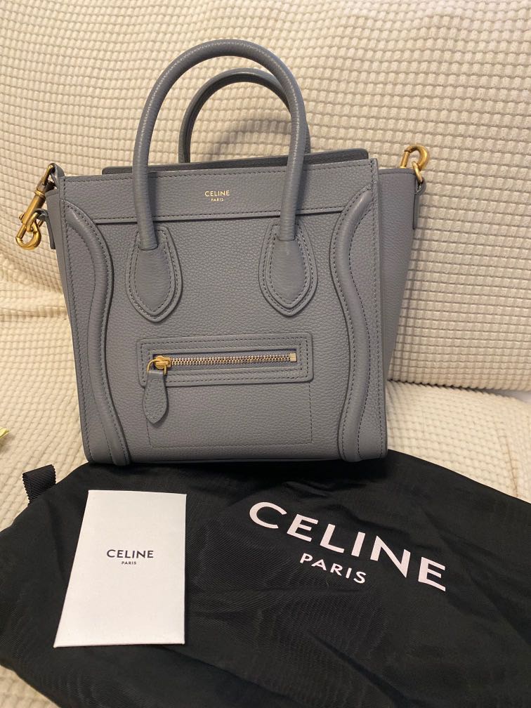 Celine luggage nano kohl, 名牌, 手袋及銀包 Carousell