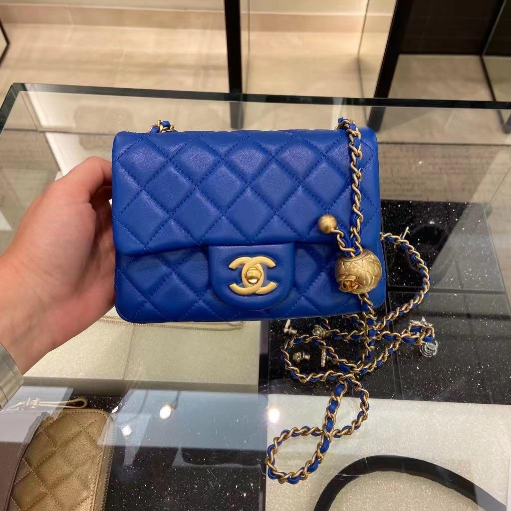 Chanel 22B pearl crush mini square, Women's Fashion, Bags & Wallets ...