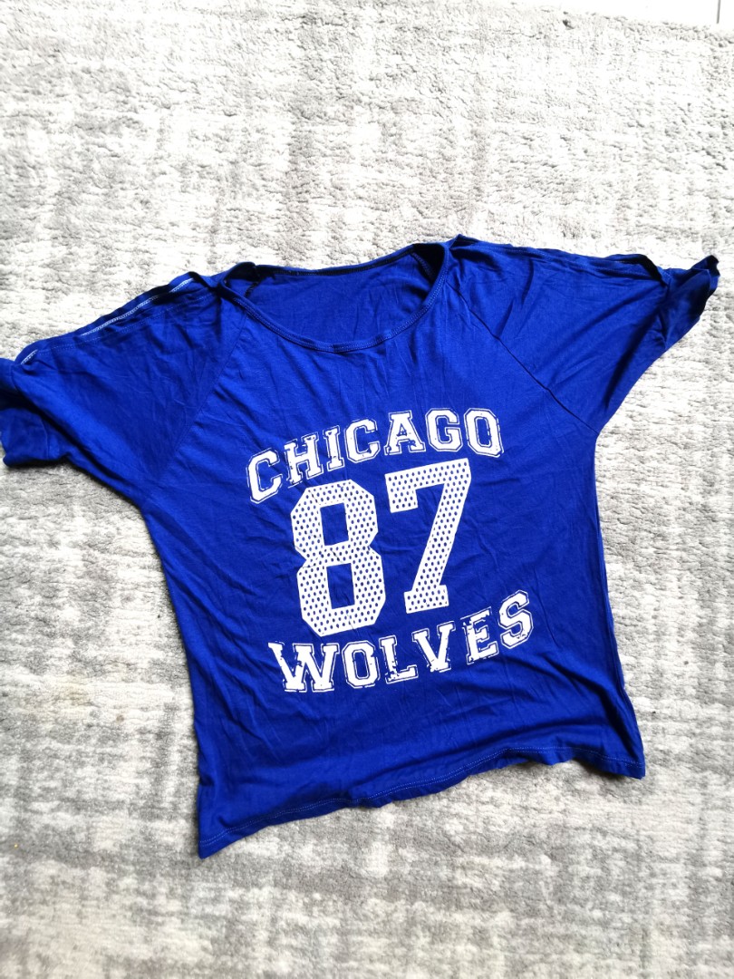 CHICAGO wolves, Women's Fashion, Tops, Shirts on Carousell