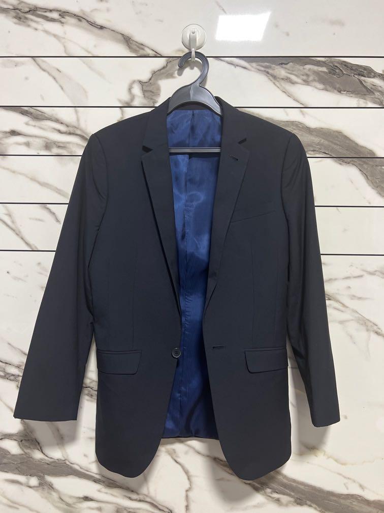 Mens classic navy blue blazer outlet