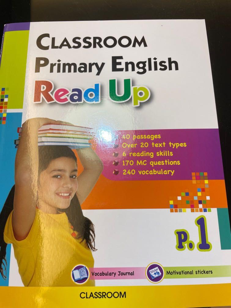 Classroom Primary English Read Up P1, 興趣及遊戲, 書本 & 文具, 書本及雜誌 補充練習
