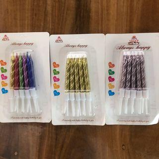 Colorful Birthday Candles (10pcs/pack)