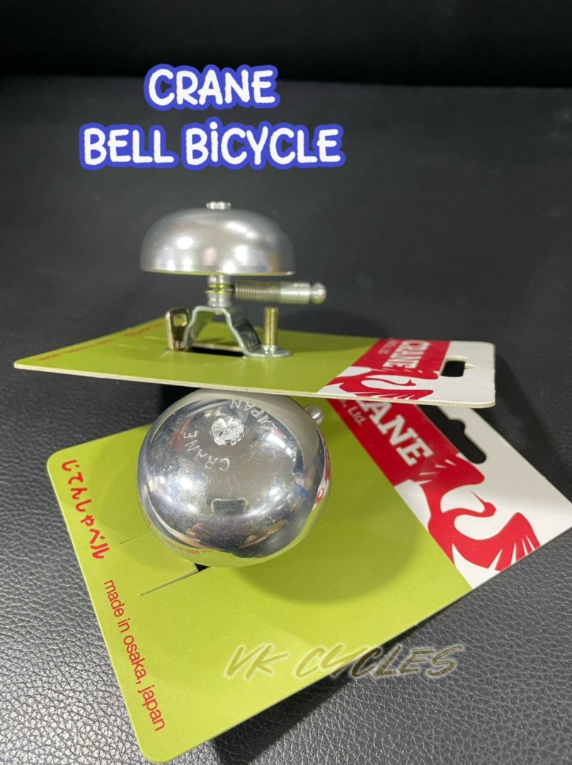 Crane Karen Bicycle Bell, Made in Japan for City Bikes, Cruisers, Road