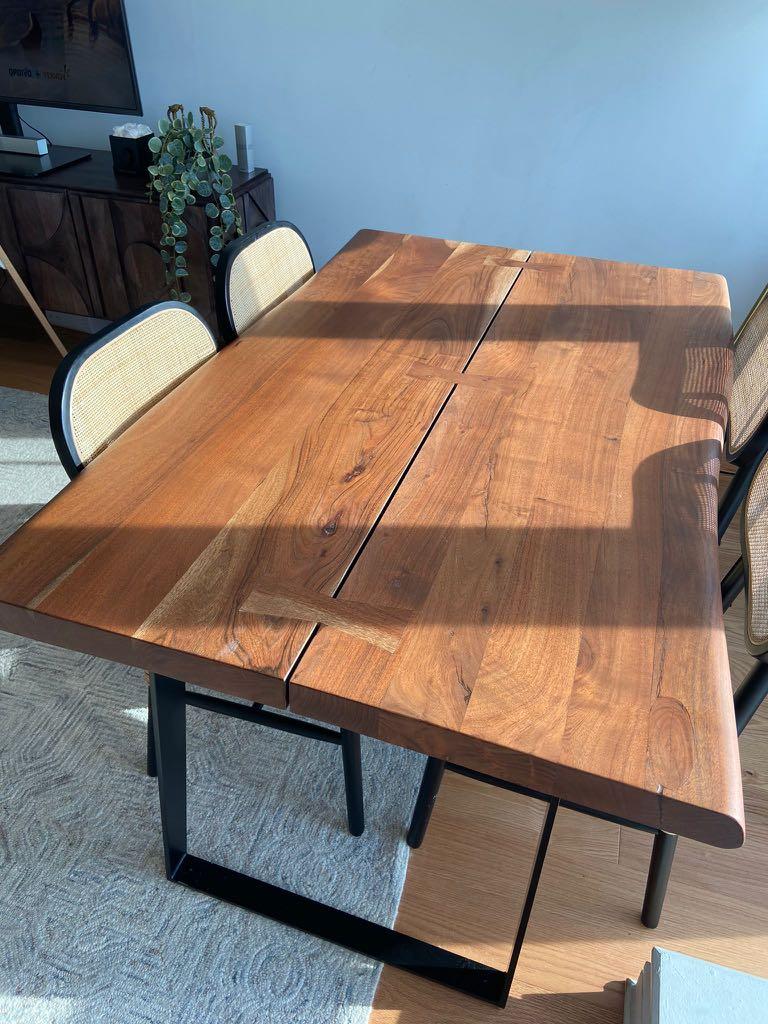 Crate and Barrel Dining Table, Furniture & Home Living, Furniture