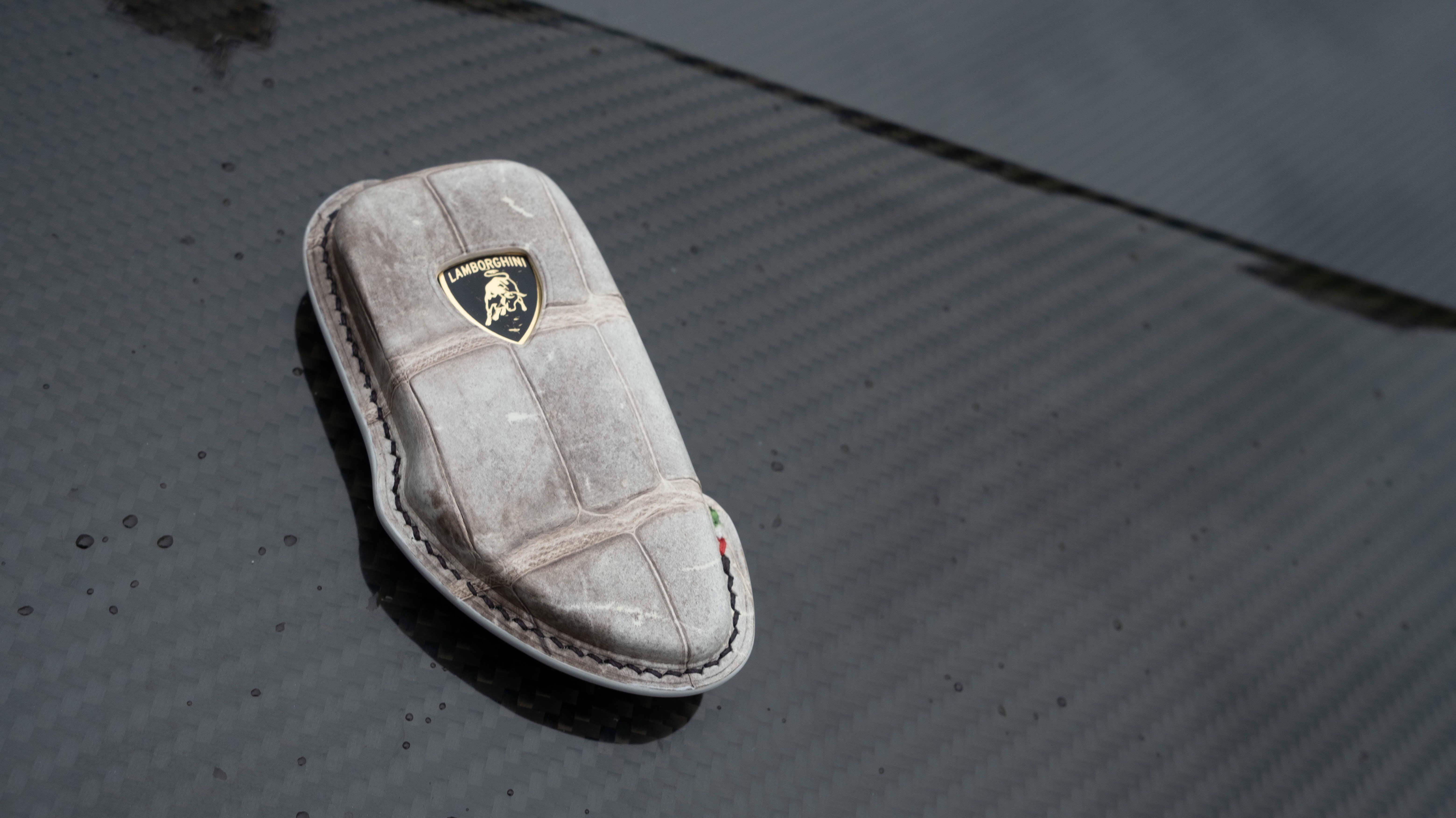 Custom made Car Key Fob Cover for Gallardo in Himalayan