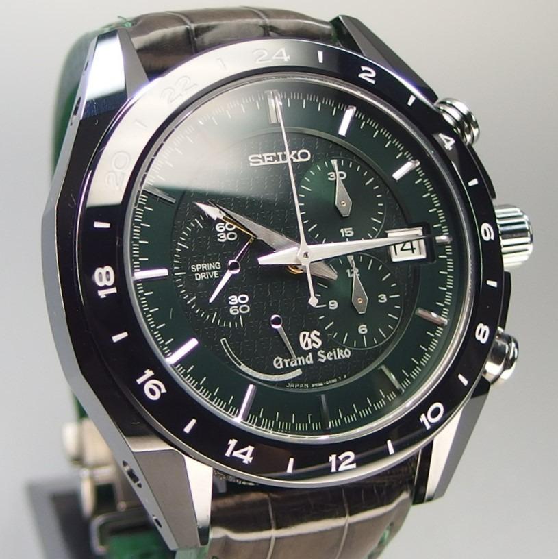 SEIKO GS Grand Seiko 9R Spring drive Chrono GMT SBGC017 Automatic