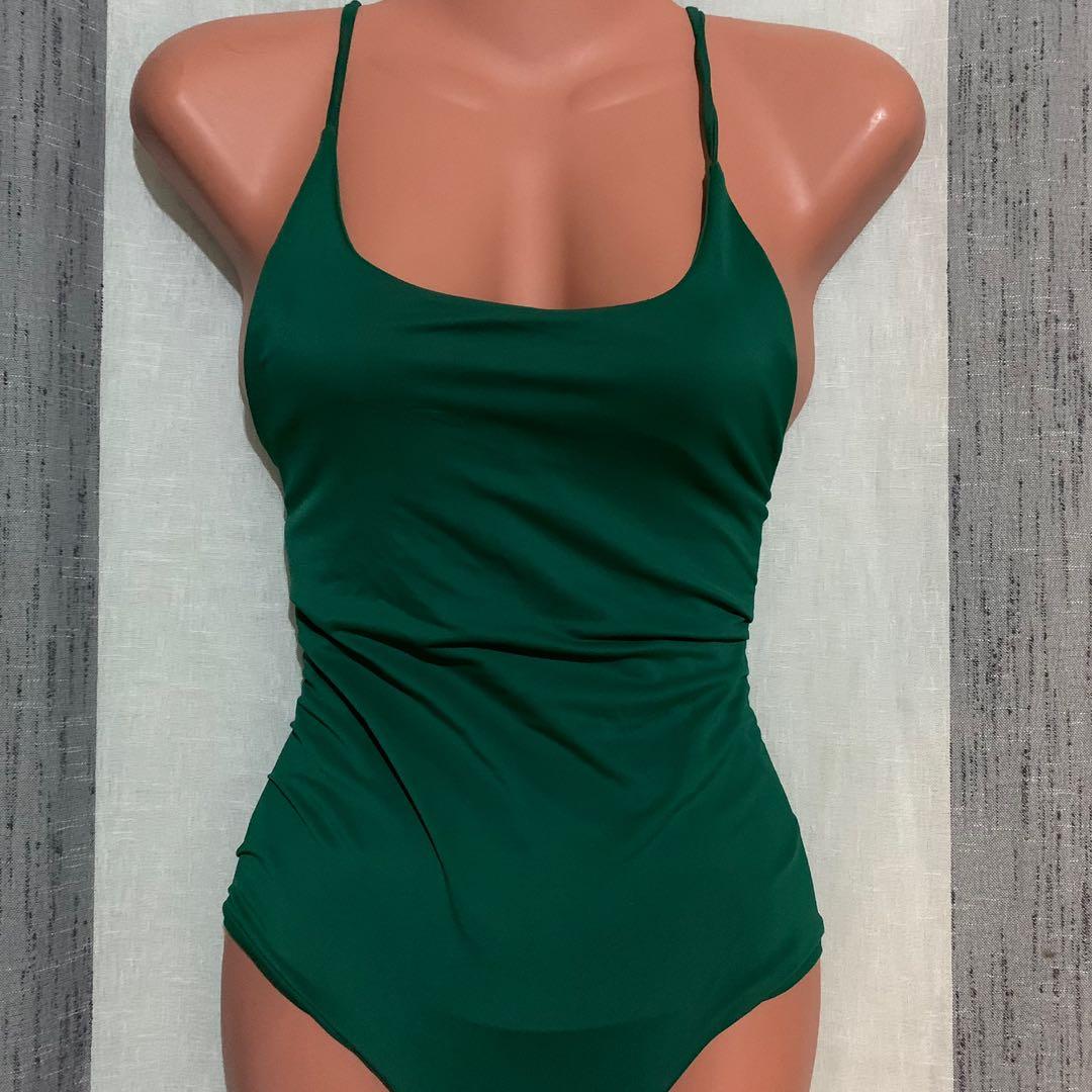 Emerald Green One Piece Swimsuit, Women's Fashion, Swimwear, Bikinis