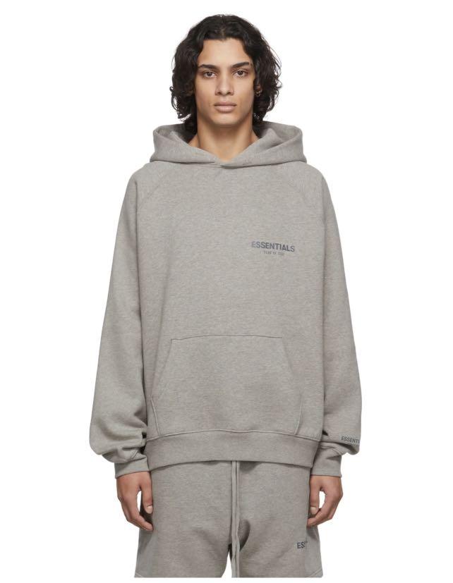 The North Face Essentials hoodie in gray heather - Exclusive at ASOS