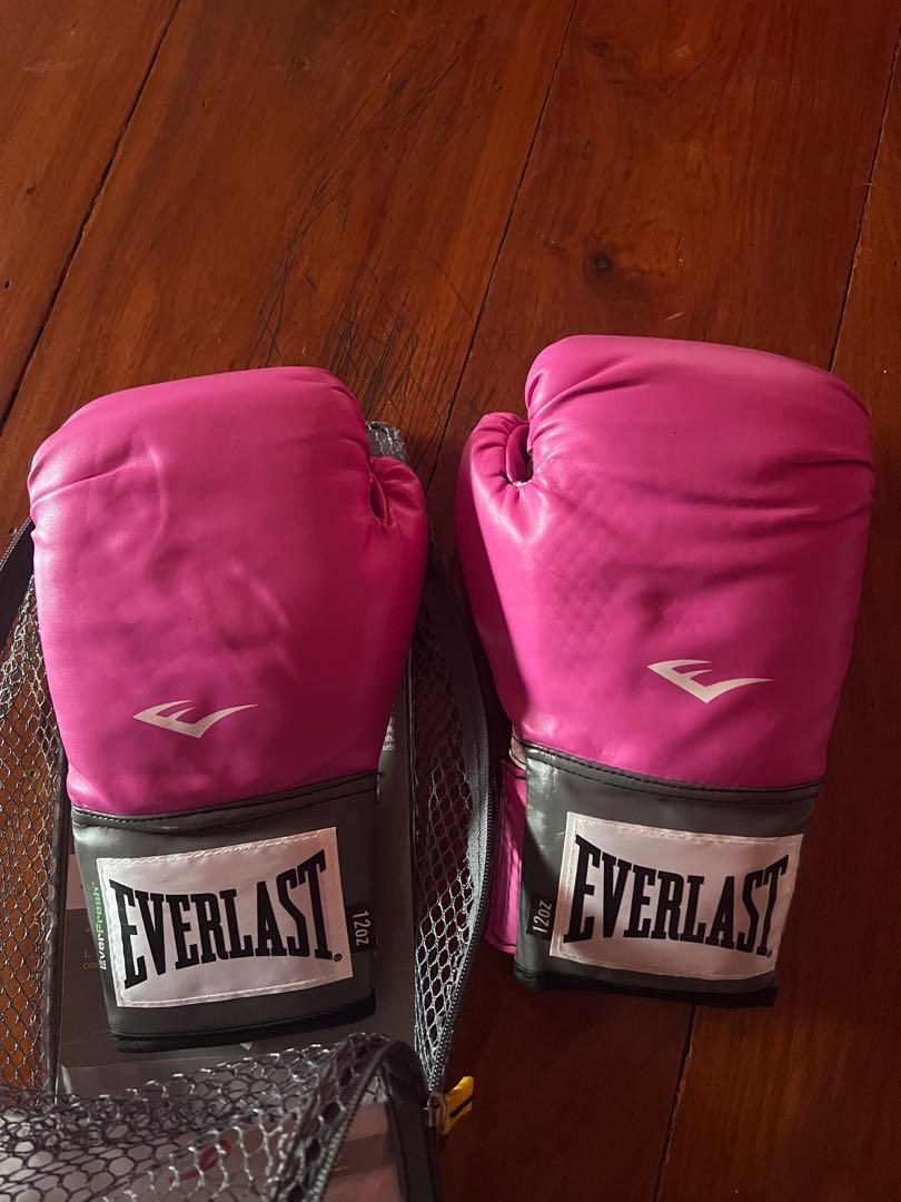 Everlast pink boxing gloves 12oz, Sports Equipment, Other Sports Equipment and Supplies on Carousell