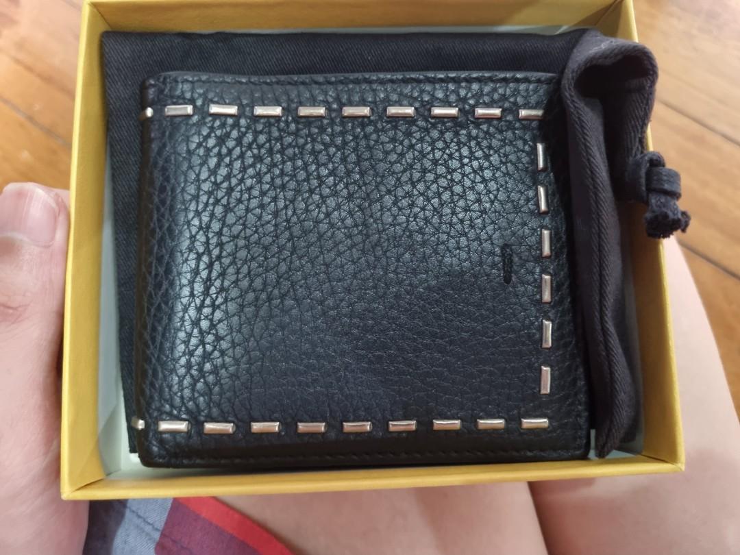 Fendi Selleria Leather Bifold wallet Luxury Bags Wallets on