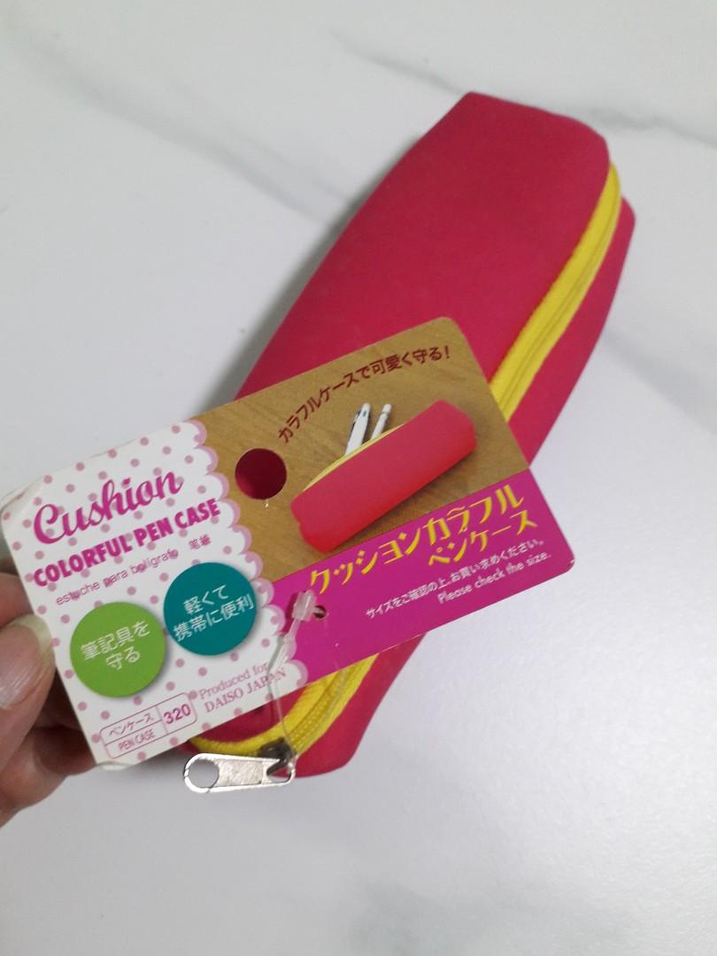 FREE! Daiso Cushion Pencil Case, Hobbies & Toys, Stationery & Craft
