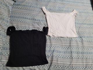 Garage off the shoulder tops