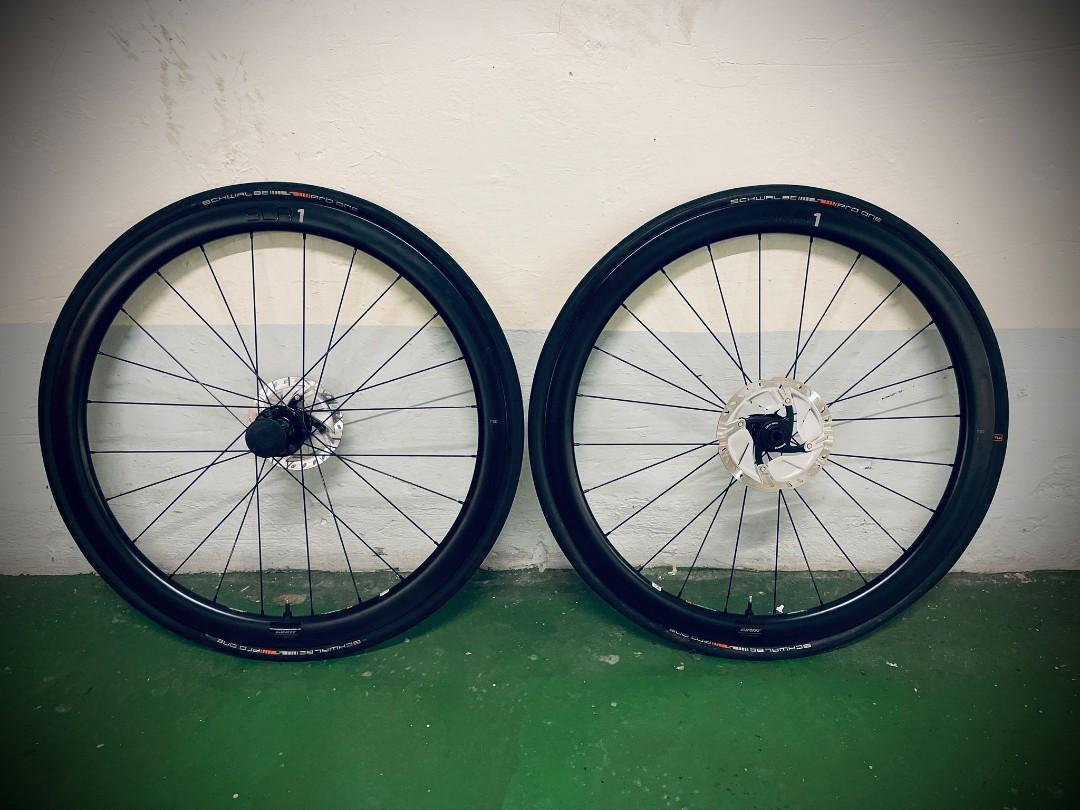 Giant SLR1 42 tubeless hookless wheelset 單車轆, 運動產品, 單車及