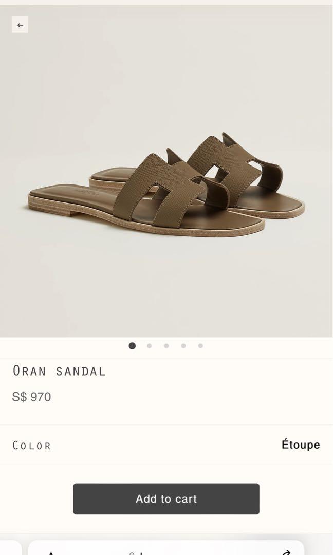 Hermes oran gris galet best sale