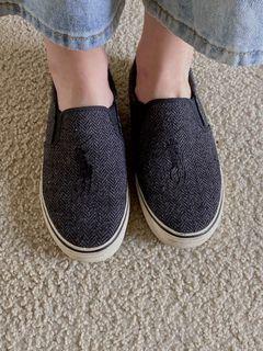 Herringbone pattern slip-on shoes of polo Ralph Lauren