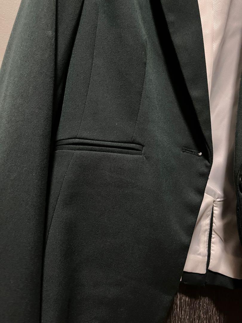 H&M Dark Green Blazer, Women's Fashion, Coats, Jackets and Outerwear on