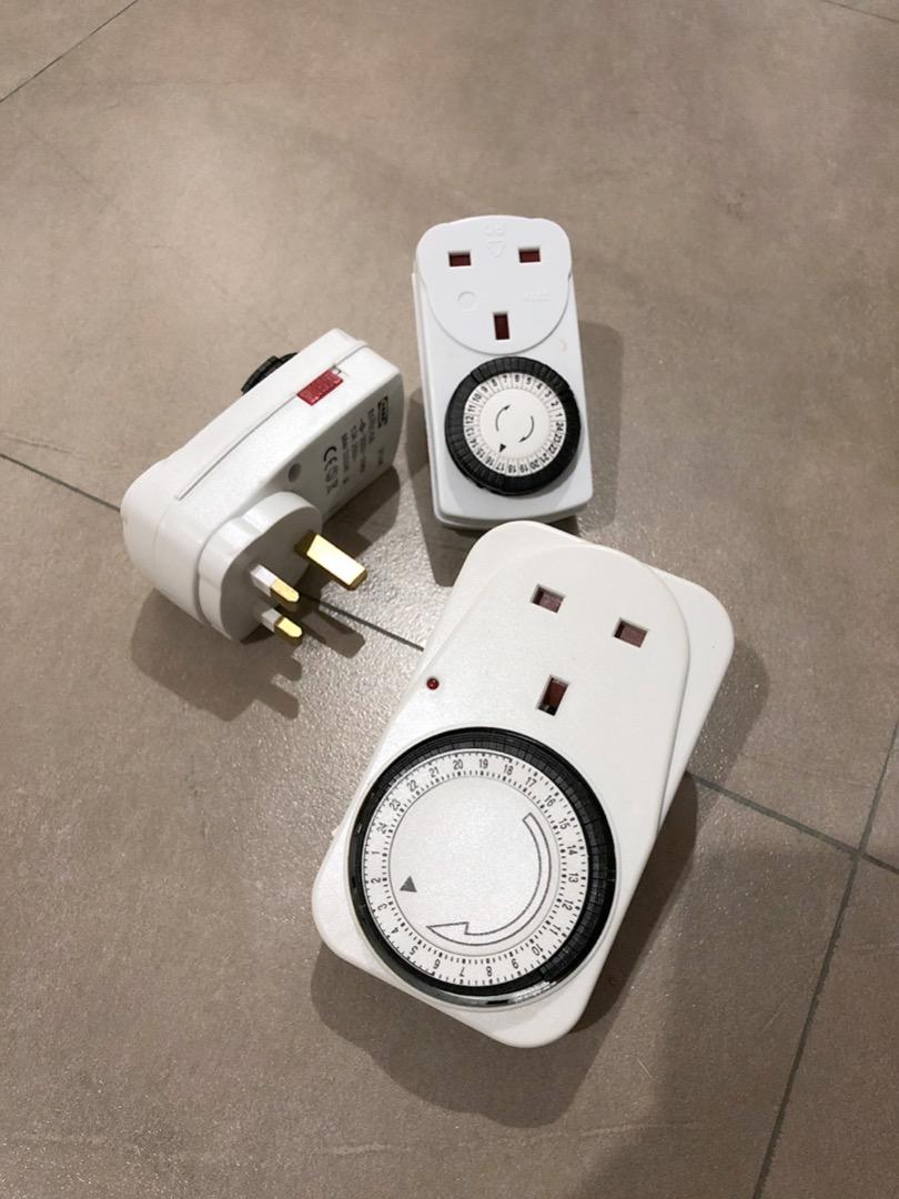IKEA 24 hours timer, 24小時 計時開關 插頭 時間制, 家庭電器, 轉插器及插頭 Carousell