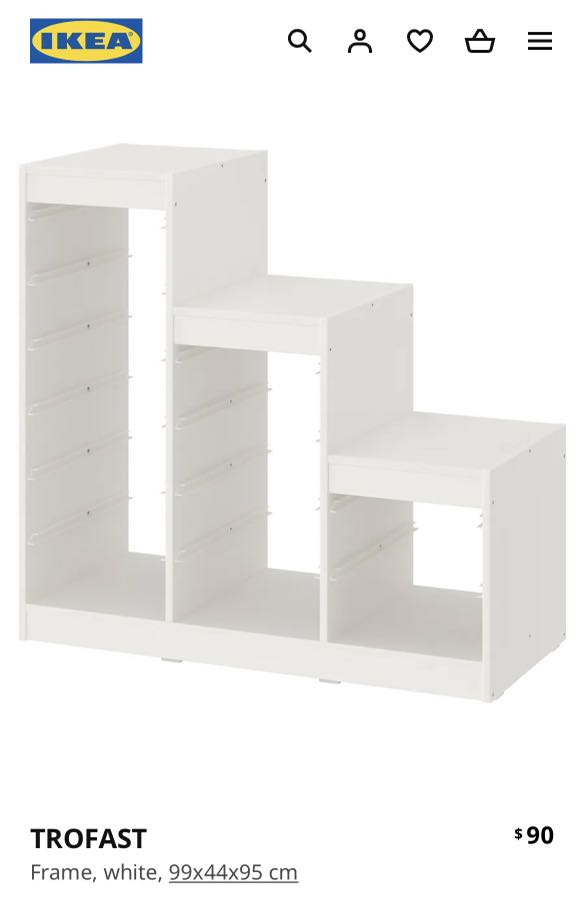 Ikea Trofast Frame, Furniture & Home Living, Furniture, Shelves